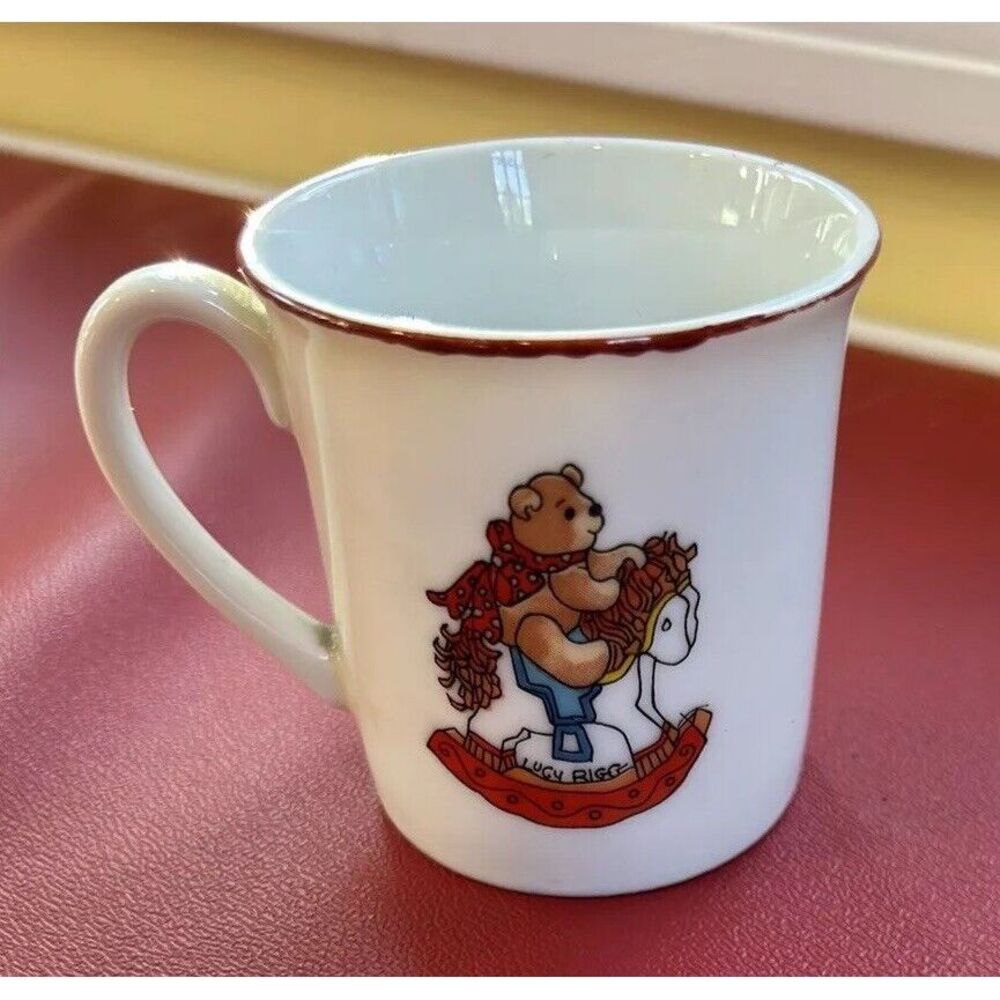 Vintage 1979 Enesco Lucy Rigg Lucy & Me Teddy‎ Bears Porcelain Childs Cup Dainty